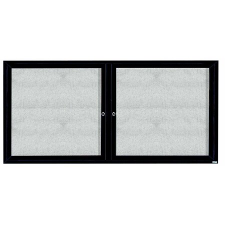Aarco Outdoor Enclosed Bulletin Board w/ Al Frame, Bronze Anodized Al, 36''Hx72''W ODCC3672RBA