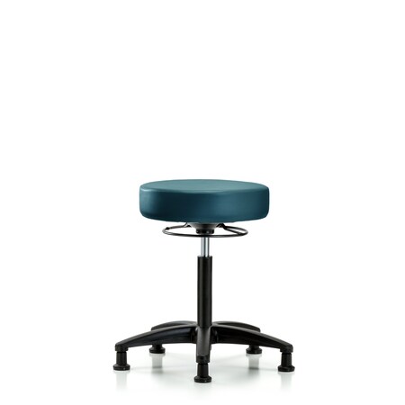 Blue Ridge Ergonomics Vinyl Stool, Med Bench, Glides, Royal BR-VMBSO-RG-NF-RG-8801