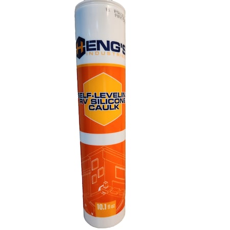 Hengs Industries Use To Seal Narrow Seams, Butyl Rubber Sealant, White, 10 Ounce Tube 95502-C