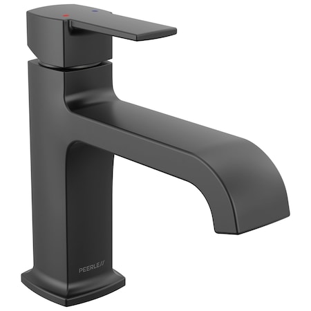 Peerless Ezra Single-Handle Curved Spout Lavatory Faucet In Matte Black P1573LF-BL