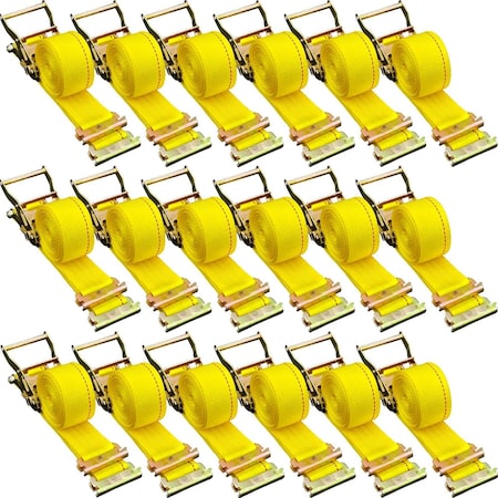 Vevor E-Track Ratchet Straps 18-Pack 15' Tie-Down Kit Cargo Van Truck Trailer, 18PK VV-RS-TD1815