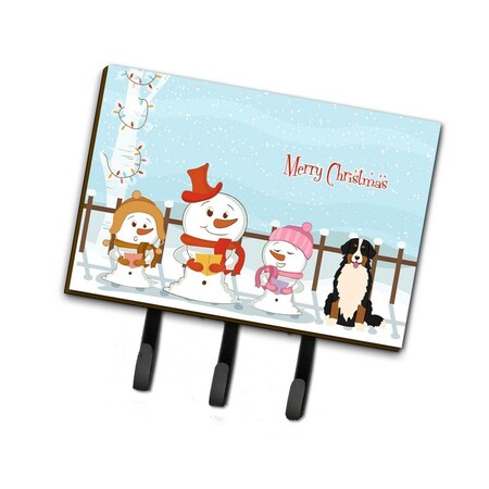 Carolines Treasures Merry Christmas Carolers Bernese Mountain Dog Leash or Key Holder BB2367TH68
