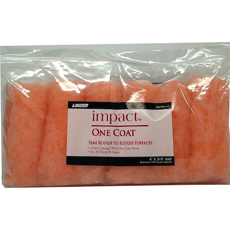 Linzer Paint Roller Cover, 3/4 in Thick Nap, 4 in L, Fabric Cover MR 105-6 4IN