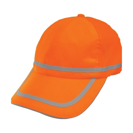 Reflective Apparel Baseball Hat with Adjustable Sweatband 803ST-OR-OS