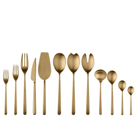 Mepra Linea Flatware Set - 67 Pieces - Ice Gold 108122067