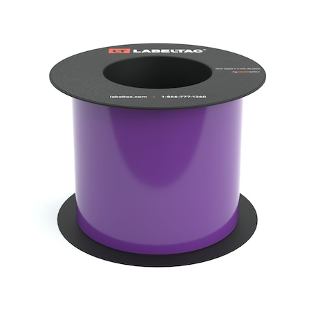 Labeltac High Performance 10-Year Vinyl Supply 4.5in x 75ft LT9, Purple LT4509HP-C