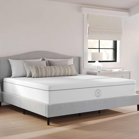 Martha Stewart SleepComplete 12 Inch King Firm Hybrid Pocket Spring and Foam Dual-Action Cooling Mattress CL-MODE-12K-MS