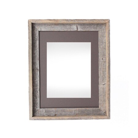 Homeroots 16" x 20" Gray Distressed Solid Wood Hanging Picture Frame 380272