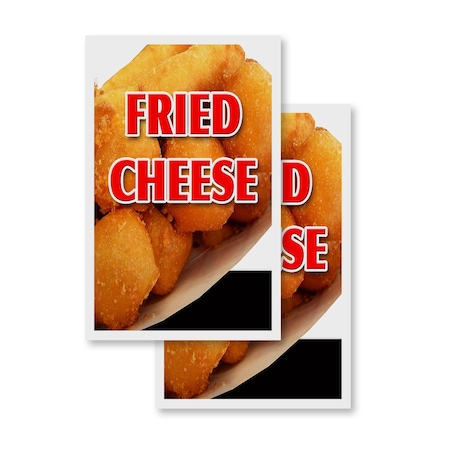 Signmission Fried Cheese, Vinyl Decals Only 24 Inch x 36 Inch, Vinyl Decal, 2PK DSB-2436-2PACK-Fried Cheese