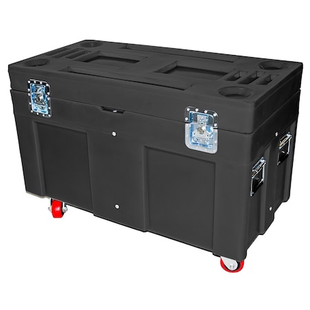 Myton Industries Road Case, 10 cubic ft., 850lb. capacity, BLK RC-4524H4 BLACK