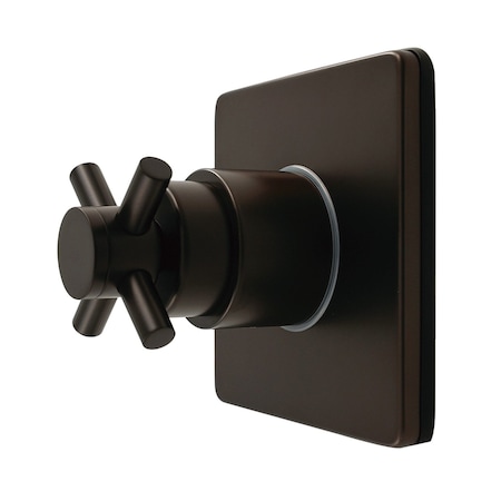 Kingston Brass Single-Handle Six-Way Diverter Valve with Square Trim Kit, Oil Rubbed Bronze KS4045DX