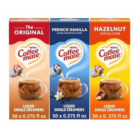 Nestle Variety Pack The Original/French Vanilla/Hazelnut Creamer .375oz, PK150 00050000461936U