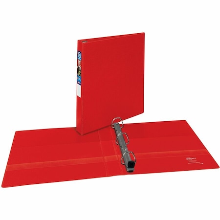 Avery Dennison Heavy-Duty Vinyl Ezd Ring Reference Binder, 1" Capacity, Red 79589