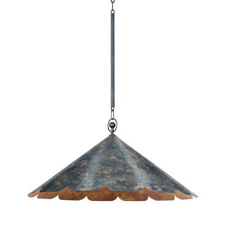 Hudson Valley Lighting Folly Beach 32 in. Pendant in Verdigris by Cortney Bishop CB7632-VER
