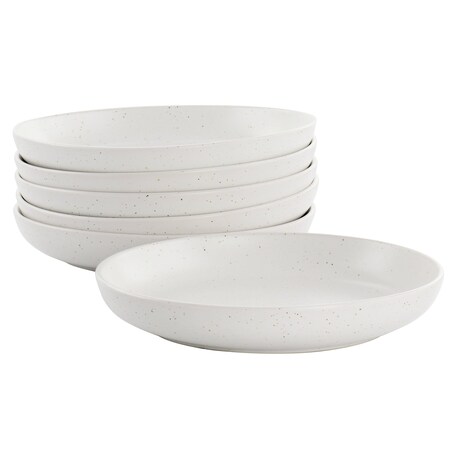 Studio 3B Mio 6 Piece 7.5 Inch Round Stoneware Bowl Set in Sea Salt 133199.01