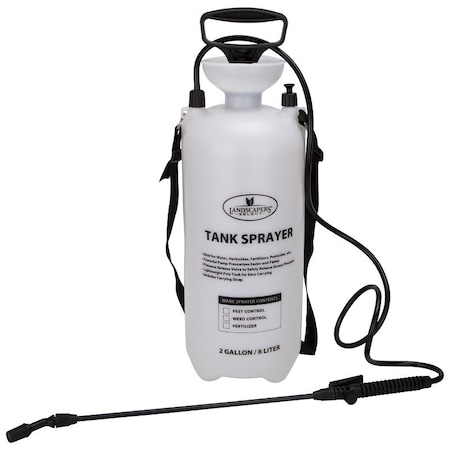 Landscapers Select Compression Sprayer, 2 gal Tank, Polyethylene Tank, 55 in L Hose, White SX-8B