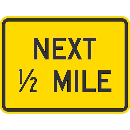 Lyle Next 1/2 Mile, 24x18, Non-Reflective, Yellow G-12197-NA_24x18