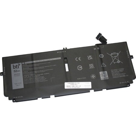 Battery Technology BTI Battery - For Notebook - Battery Rechargeable - 6842 mAh - 52 Wh - 7.6 V 722KK-BTI