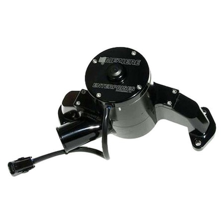 Meziere Enterprises 12V 300 Series High Flow Electric Water Pump for SB Ford, Black MEZWP311S