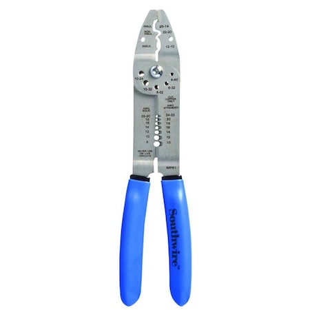 Southwire MP61 Multi-Purpose Stripper, 10 to 12 AWG Wire, 9 in OAL, Standard Handle 58278901