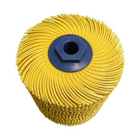 Dedeco SUNBURST 4" x 4" TC YELLOW 80 GRIT M-14 2383
