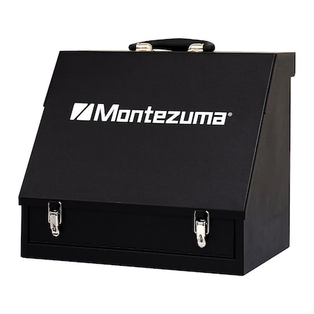 Montezuma Shopbox Portable Toolbox, 575 cu-in, Steel, Black SB150B