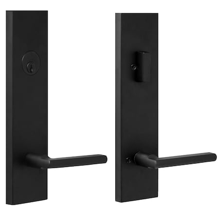 Weslock 066214242SL2D ADDY ESCUTCHEON WITH ATLAS LEVER SINGLE CYLINDER DEADBOLT PASSAGE LOCK WITH 066215252SL2D