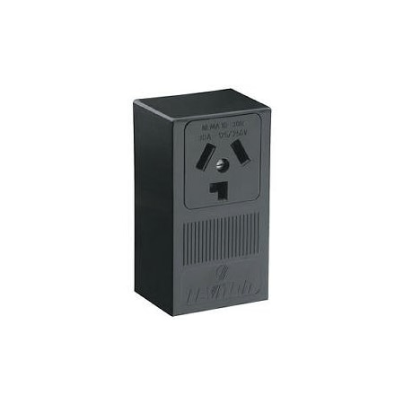 Leviton Straight Blade Receptacle, 10-30R, 30 A, 125/250V AC, 3 Pole, 3 Wire, Surface Mount, Non-Grounded 5054-P00