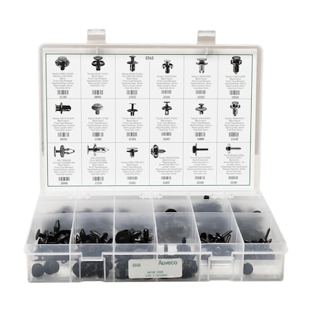 Auveco Engine Cover Clips & Fasteners Assortment 6946