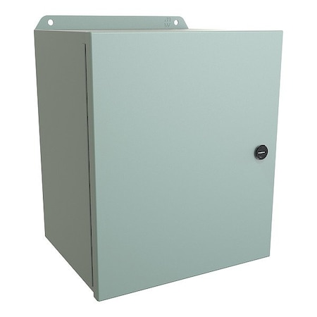 Hammond Latches Electrical Enclosure, 12 in H, 8 in D, 10 in W, 12, 13, 3R, 4, Steel EJ12108