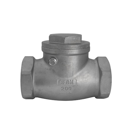 Discover 2 in. Stainless Steel Swing Check Valve 316SS 102578