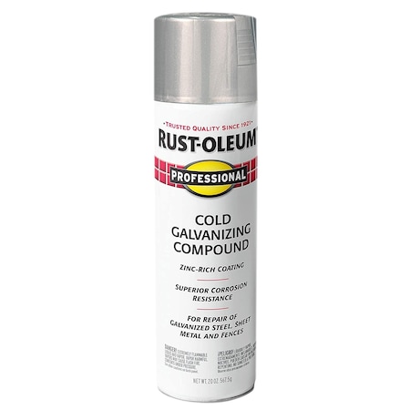 Rust-Oleum Spray Paint, Cold Galv. Compound, Flat, 20 Oz 7585838
