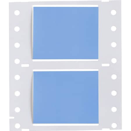 Brady PermaSleeve HX Heat Shrink Double Sided Wire Marking Sleeves, 1 in. Dia x 2 in. W, Blue, Roll of 2500 2HX-1000-2-BL-J