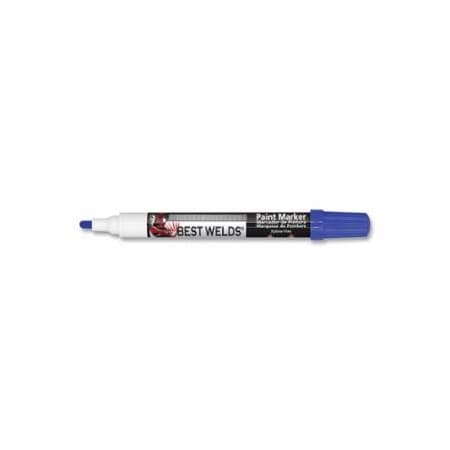 Best Welds Paint Marker, Reversible Bullet/Bullet Tip, Blue 900-PAINTMKR-BLU
