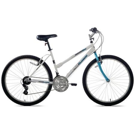 Kent 52677 Bicycle, Women's, Steel Frame, 26 in Dia Wheel, Terrain TealWhite 2647