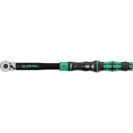 Wera Click-Torque Lock C 3 Torque wrench, adjustable, reversible ratchet, 40-200 Nm, 1/2 in x 40-200 Nm 5075692001