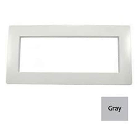 Custom Molded Wide Mouth Vinyl Pool Face Plate Cover, Grey CMP25541001020