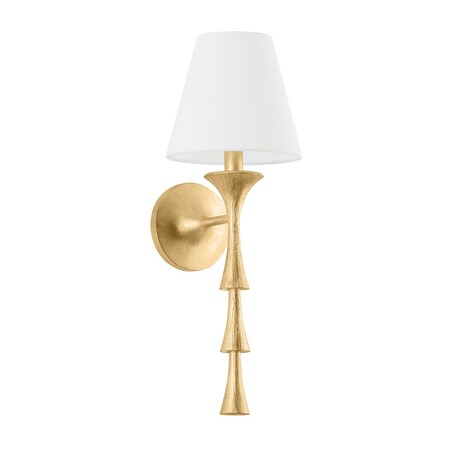 Hudson Valley Lighting Vails gate 7 in. Wall Sconce Vintage Gold Leaf 4521-VGL
