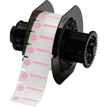 Brady Color Polyester Vial and Tube Labels 0.5in H x 1in W x 0.375in Dia Pink, WT 1500/RL B33-250-494-PK