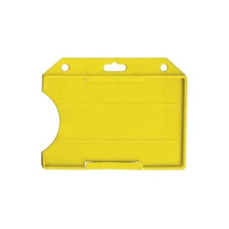 Brady Open Faced Card Holder - 2.64" x 3.62" - Yellow 1840-8119