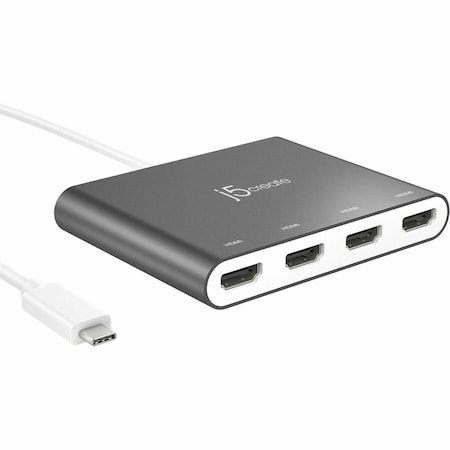 J5 Create USB-C TO 4-PORT HDMI MULTI-MON JCA366