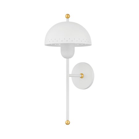 Mitzi Zoe Feldman X Jojo 1 Light Wall Sconce 42.5 In. Aged Brass/Soft White H885101-AGB/SWH