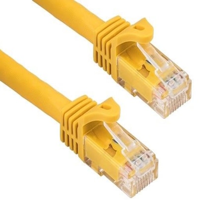 Sanoxy 10ft Cat6a 600 MHz UTP Snagless Ethernet Network Patch Cable, Yellow SNX-CBL-LDR-C6110-9010