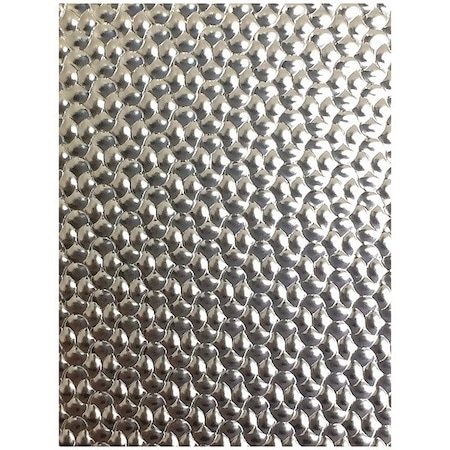 Zoro Select Silver SS Sheet, 4 ft Overall W 13SD 304BA 20Gx48x120