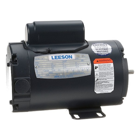 Leeson Capacitor-Start General Purpose Motor, 1/6 hp HP, 42 Frame, 115/208-230V AC Voltage 092011.00