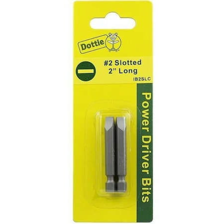 Dottie L.H. Dottie No 2 x 3'' Slotted Power Bit (Carded) IB2SXC