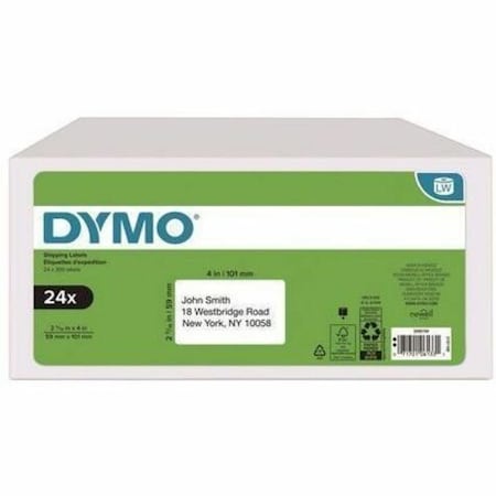 Dymo DY LW 2-5/16INX 4IN, WHT SHIP 300CT 24PK (30256), 24PK 2050769