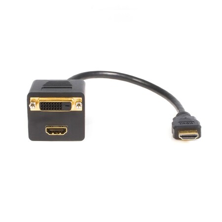 Startech.Com 1ft HDMI® Splitter Cable - HDMI to HDMI and DVI-D - M/F ...