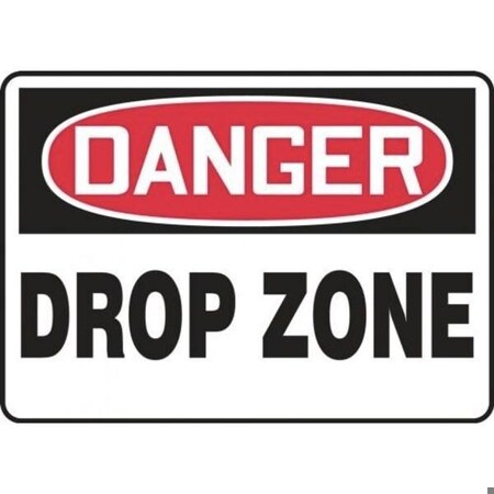 Accuform OSHA DANGER SAFETY SIGN DROP ZONE MCRT042VA MCRT042VA | Zoro