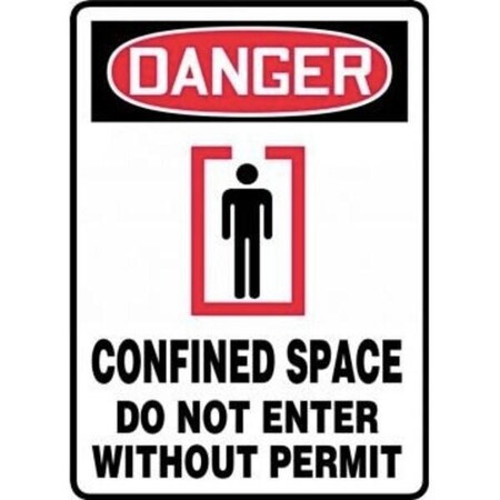 Accuform OSHA DANGER SAFETY SIGN CONFINED MCSP147VA MCSP147VA | Zoro